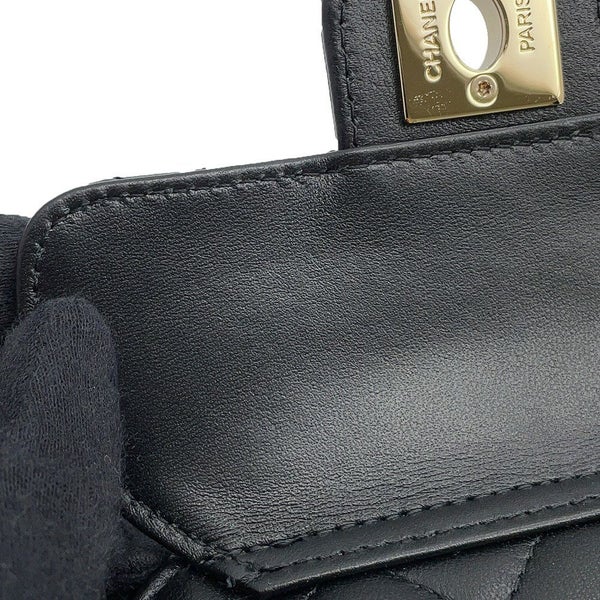 シャネル チェーンショルダーバッグ マトラッセ ココマーク ハート ラムスキン AP2784 CHANEL 黒