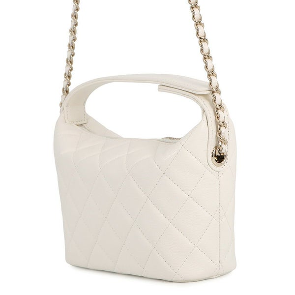 シャネル ハンドバッグ ココマーク マトラッセ キャビアスキン AP4747 CHANEL 2ｗayチェーンショルダーバッグ 白