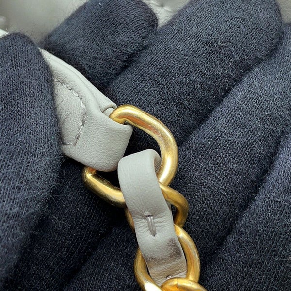 シャネル チェーントートバッグ ドーヴィル ショッピングバッグ ラムスキン AS3351 CHANEL 2way