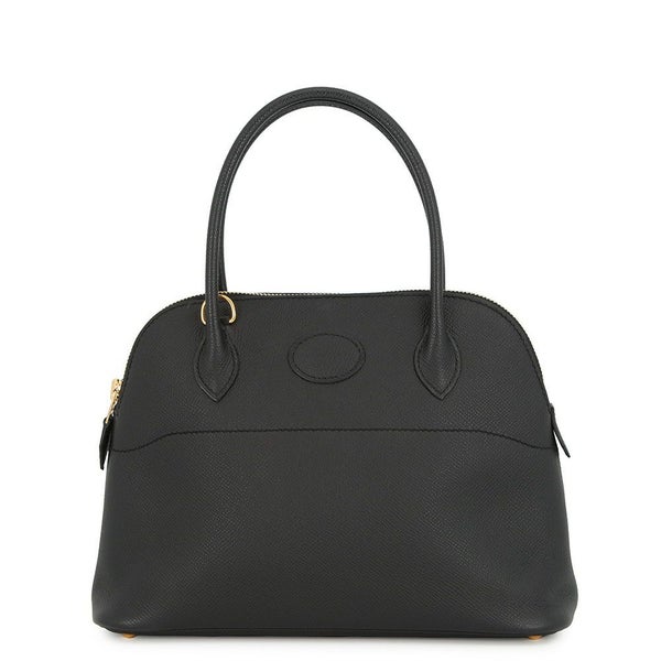 エルメス ハンドバッグ ボリード27 ブラック/ゴールド金具 エプソン U刻印 ２wayショルダー 黒