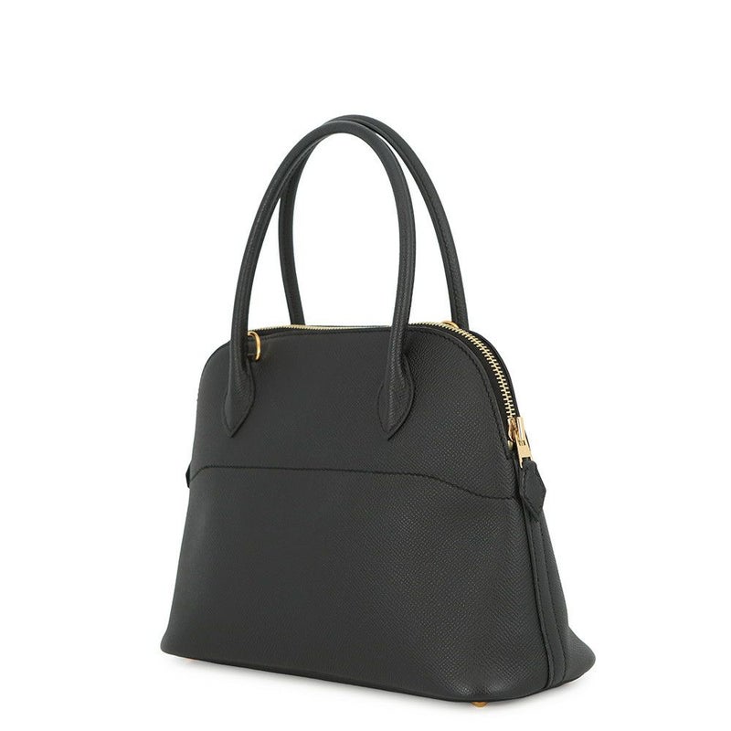 エルメス ハンドバッグ ボリード27 ブラック/ゴールド金具 エプソン U刻印 ２wayショルダー 黒