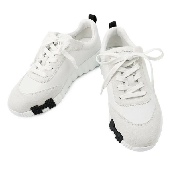 エルメス スニーカー バウンシング レザー レディースサイズ38.5 HERMES 靴 白