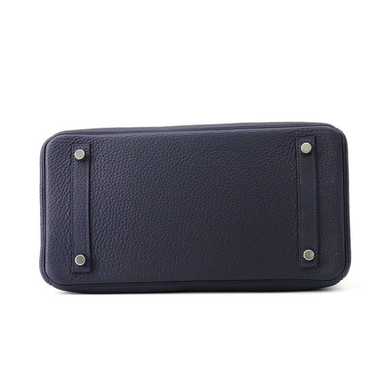 エルメス バーキン30 ヴェルソ ブルーニュイ/ローズパープル/シルバー金具 トリヨンクレマンス C刻印 HERMES Birkin ハンドバッグ