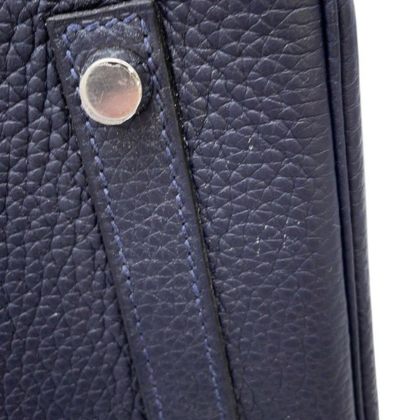 エルメス バーキン30 ヴェルソ ブルーニュイ/ローズパープル/シルバー金具 トリヨンクレマンス C刻印 HERMES Birkin ハンドバッグ