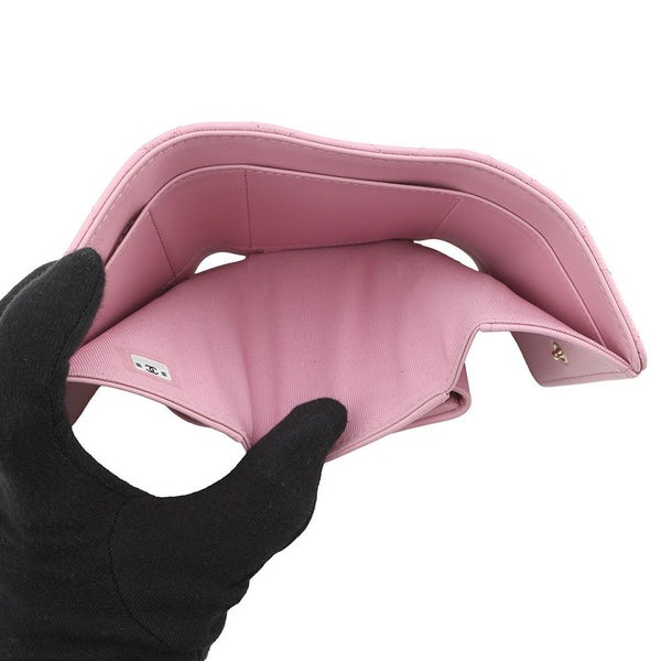 シャネル 三つ折り財布 マトラッセ ココマーク ビジュー キャビアスキン AP4902 CHANEL 財布 コンパクトウォレット