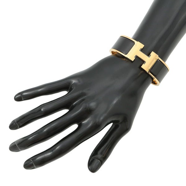 エルメス ブレスレット クリック H クリッククラックGM  ブラック/ゴールド金具 HERMES アクセサリー 黒