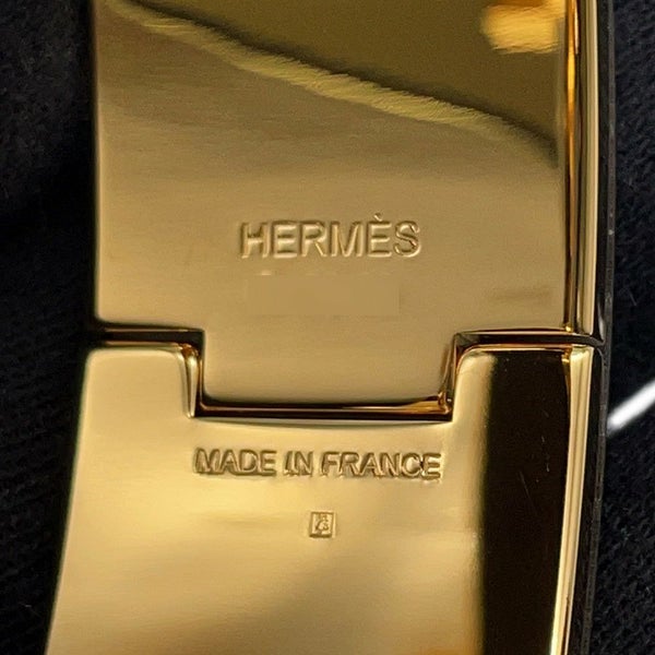 エルメス ブレスレット クリック H クリッククラックGM  ブラック/ゴールド金具 HERMES アクセサリー 黒
