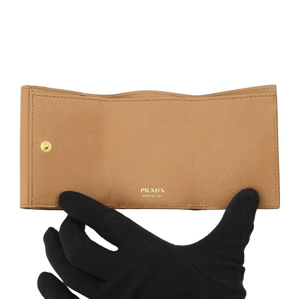 プラダ 三つ折り財布 トライアングルロゴ レザー 1MH042 PRADA 財布