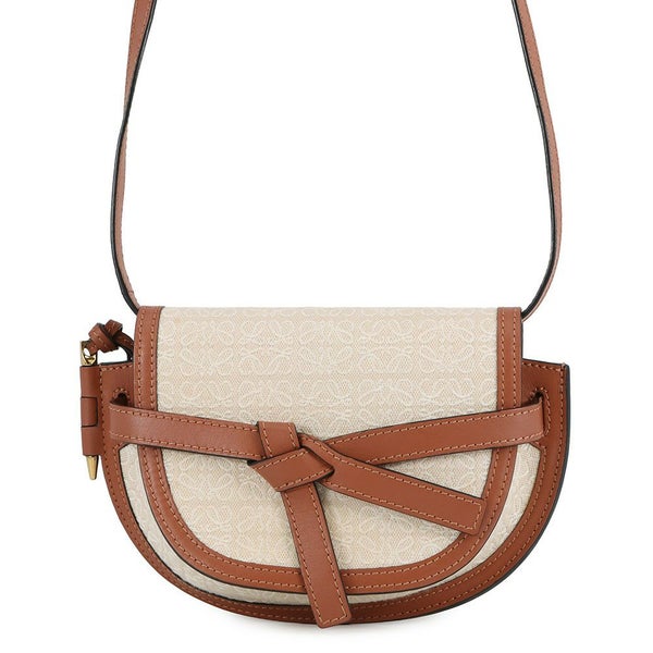 ロエベ ショルダーバッグ ゲート デュアル ミニ アナグラム ジャカード/カーフスキン A650N46X10 LOEWE バッグ