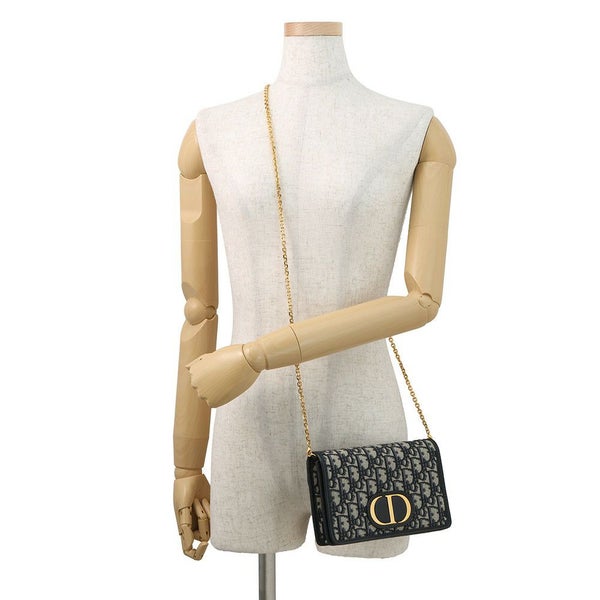 クリスチャン・ディオール チェーンウォレット オブリーク 30 モンテーニュ 2-in-1 ポーチ ジャカードキャンバス S2086UTZQ 財布