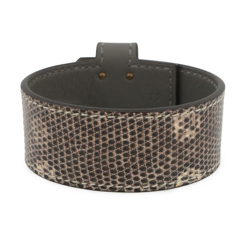 エルメス ブレスレット ケリーツイスト PM オンブレ/ゴールド金具 リザードナチュラ B刻印 サイズT2 バングル