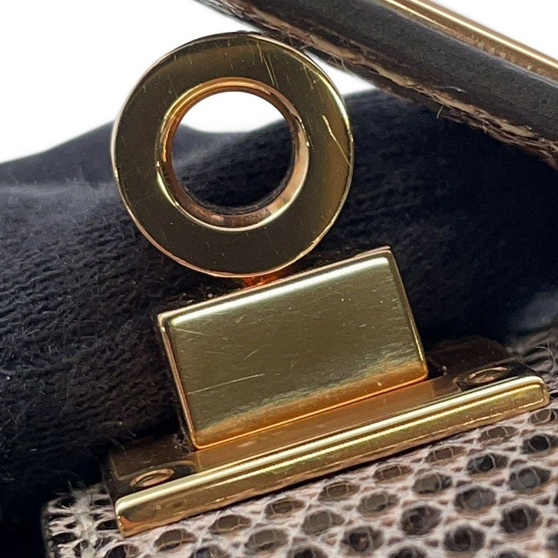 エルメス ブレスレット ケリーツイスト PM オンブレ/ゴールド金具 リザードナチュラ B刻印 サイズT2 バングル