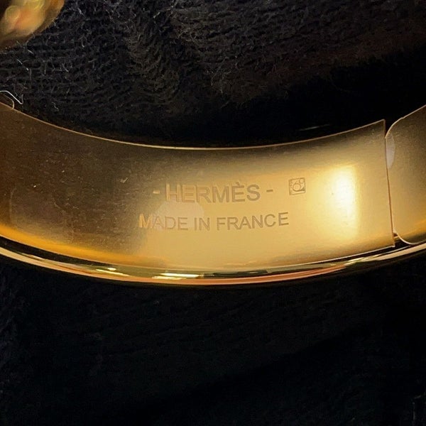 エルメス ピアス オランプ オンブル/ゴールド金具 リザードナチュラ HERMES アクセサリー