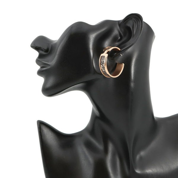 エルメス ピアス オランプ オンブル/ピンクゴールド金具 リザードナチュラ/メタル HERMES アクセサリー