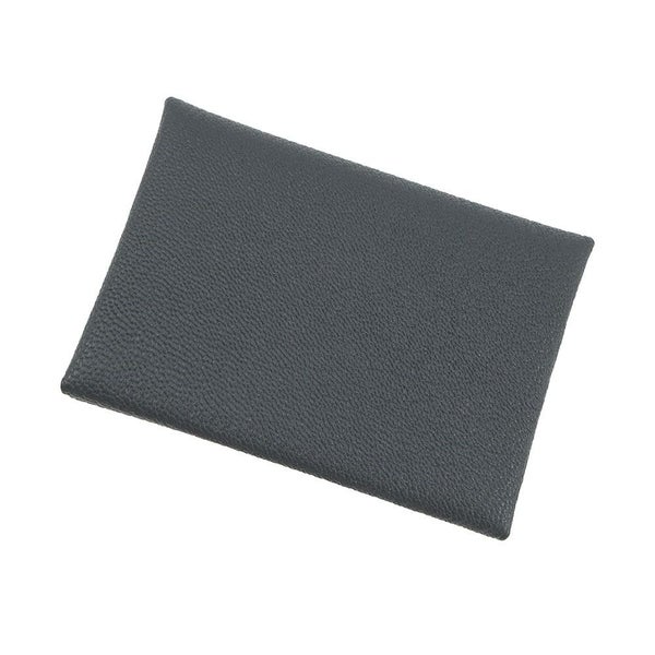 エルメス コインケース カルヴィ デュオ ヴェルソ グリミスティ/ブラック/シルバー金具 シェブルミゾル W刻印 シェーブル