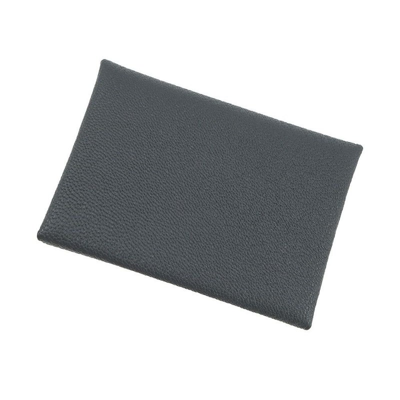 エルメス コインケース カルヴィ デュオ ヴェルソ グリミスティ/ブラック/シルバー金具 シェブルミゾル W刻印 シェーブル