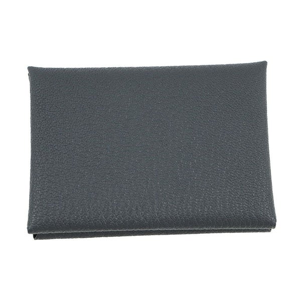 エルメス コインケース カルヴィ デュオ ヴェルソ グリミスティ/ブラック/シルバー金具 シェブルミゾル W刻印 シェーブル