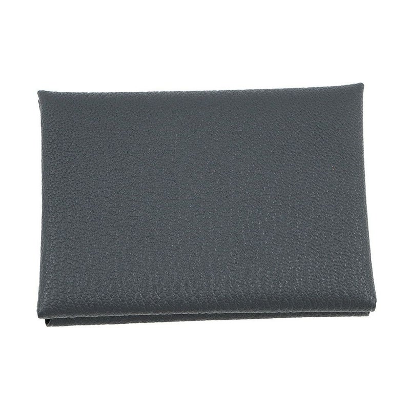 エルメス コインケース カルヴィ デュオ ヴェルソ グリミスティ/ブラック/シルバー金具 シェブルミゾル W刻印 シェーブル