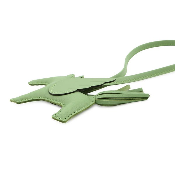 エルメス バッグチャーム ロデオPM ペガサス ヴェールクリケット ラムスキン B刻印