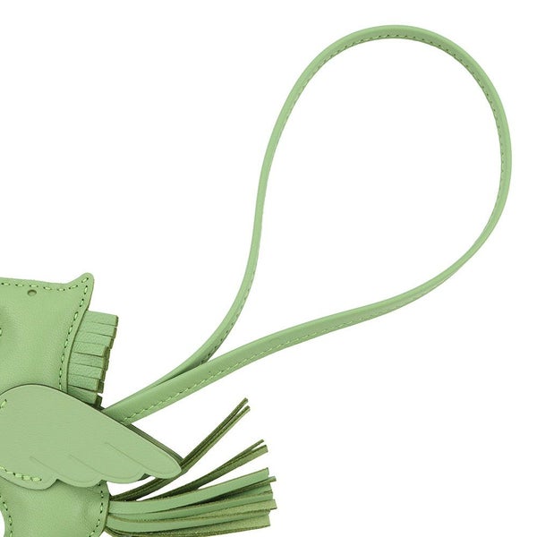 エルメス バッグチャーム ロデオPM ペガサス ヴェールクリケット ラムスキン B刻印