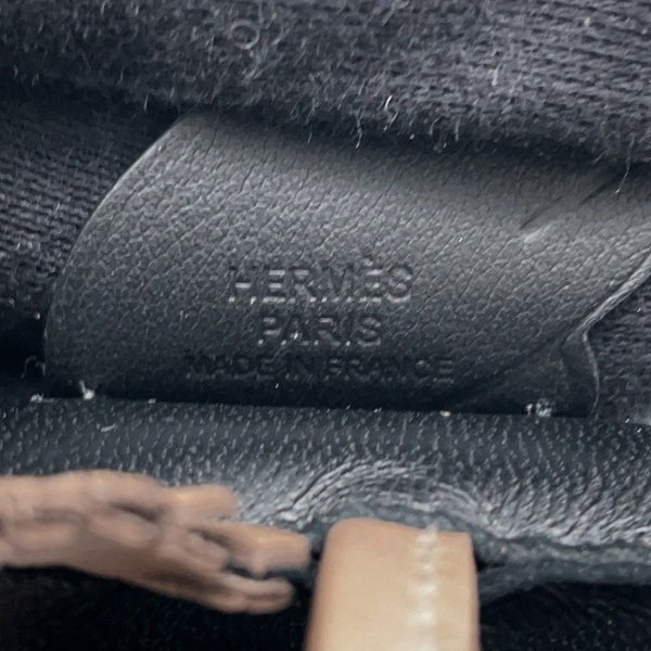 エルメス バッグチャーム ロデオPM ペガサス ブラック/エトゥープ ラムスキン W刻印 黒