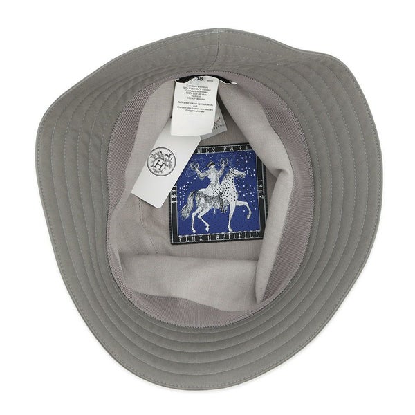 エルメス ハット フレッド・Hカット コットン サイズ58 HERMES 帽子 バケットハット