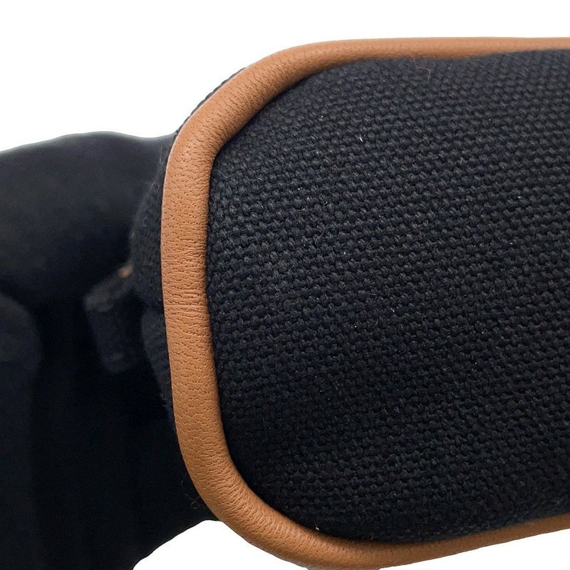 エルメス ポーチ ボリードポーチ ミニミニ ブラック/シルバー金具 コットン HERMES 小物入れ 黒