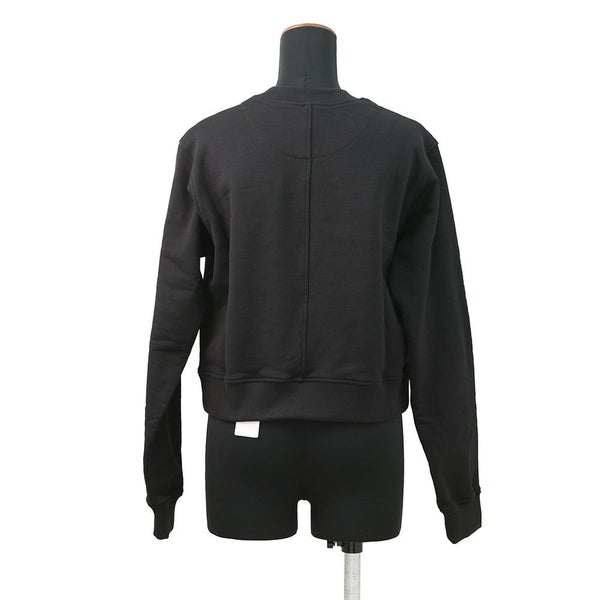 エルメス スウェット タックスウェットシャツ 刺繍入り レディースサイズ36 HERMES トップス 黒