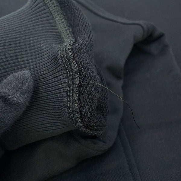 エルメス スウェット タックスウェットシャツ 刺繍入り レディースサイズ36 HERMES トップス 黒