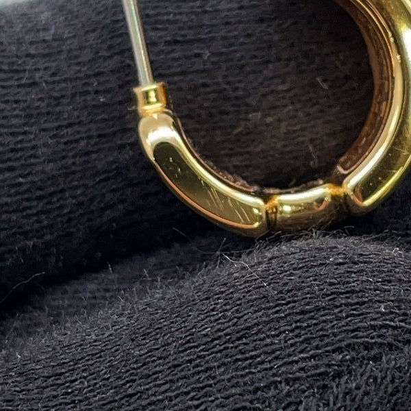 エルメス ピアス オランプPM オンブレ/ゴールド金具 リザード HERMES アクセサリー