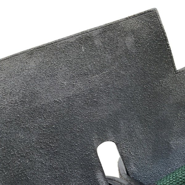 エルメス エールバッグジップPM ルトゥルネ ブラック/マルチカラー/シルバー金具 トワルアッシュ/ヴァッシュハンター W刻印 ２way 黒