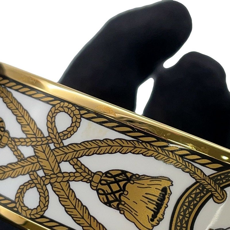 エルメス バングル エマイユGM 馬 七宝焼き エナメル ホースモチーフ HERMES ブレスレット 白