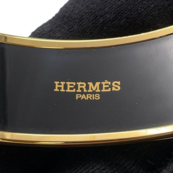 エルメス バングル エマイユGM 馬 七宝焼き エナメル ホースモチーフ HERMES ブレスレット 白