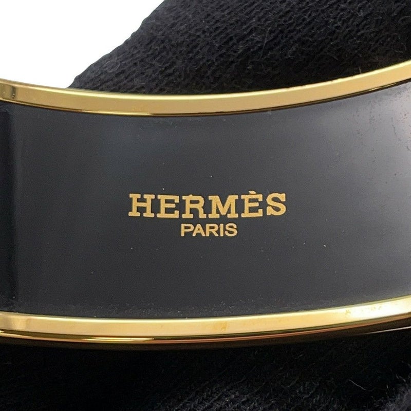 エルメス バングル エマイユGM 馬 七宝焼き エナメル ホースモチーフ HERMES ブレスレット 白