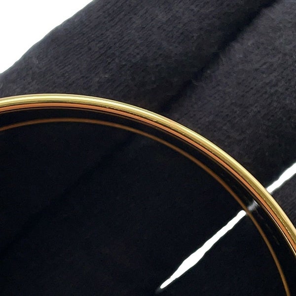 エルメス バングル エマイユGM 馬 七宝焼き エナメル ホースモチーフ ブレスレット HERMES 黒