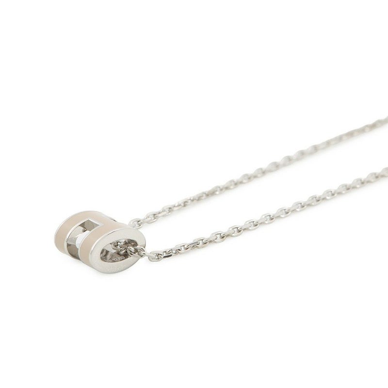 エルメス ネックレス ミニ・ポップアッシュ マロングラッセ/シルバー金具 HERMES アクセサリー ポップH