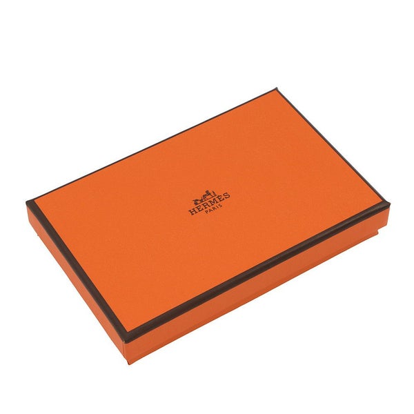 エルメス コインケース カルヴィ デュオ ブラック/シルバー金具 エプソン W刻印 財布 黒