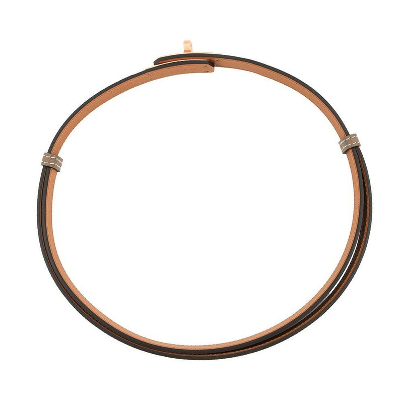 エルメス ケリーベルト エトゥープ/ピンクゴールド金具 エプソン B刻印 HERMES べルト