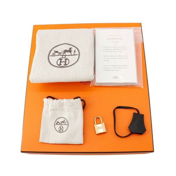 エルメス バーキン25 ブラック/ピンクゴールド金具 トゴ D刻印 HERMES Birkin ハンドバッグ 黒