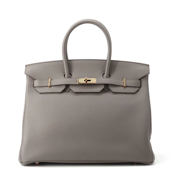 エルメス バーキン35 エタン/ピンクゴールド金具 トゴ Z刻印 HERMES Birkin ハンドバッグ