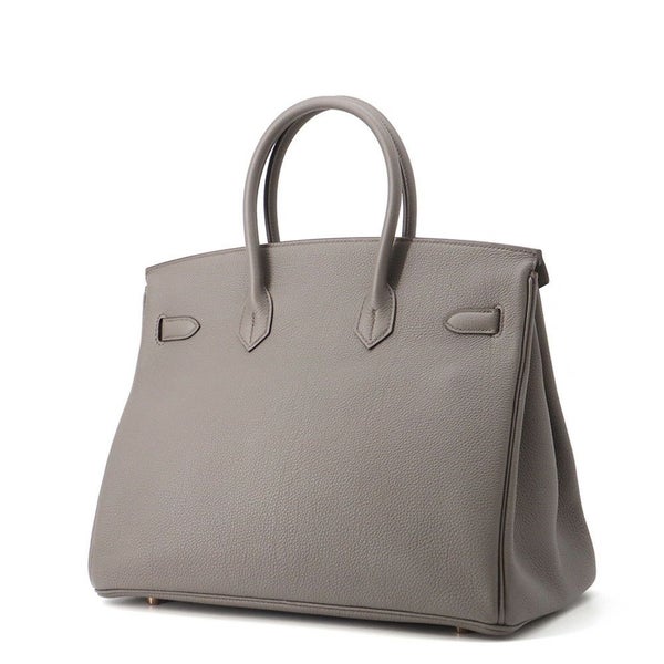 エルメス バーキン35 エタン/ピンクゴールド金具 トゴ Z刻印 HERMES Birkin ハンドバッグ