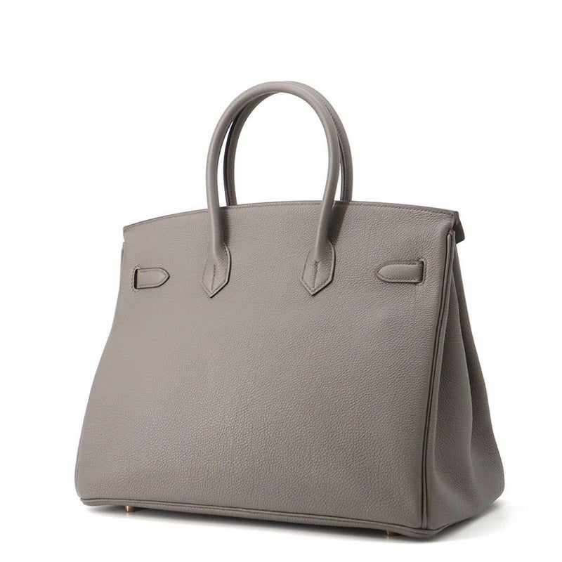 エルメス バーキン35 エタン/ピンクゴールド金具 トゴ Z刻印 HERMES Birkin ハンドバッグ