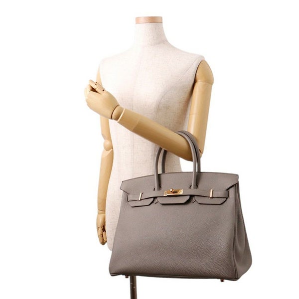 エルメス バーキン35 エタン/ピンクゴールド金具 トゴ Z刻印 HERMES Birkin ハンドバッグ