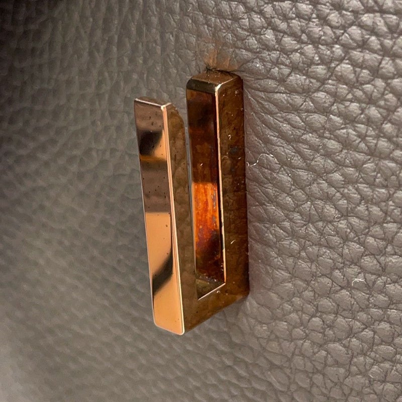 エルメス バーキン35 エタン/ピンクゴールド金具 トゴ Z刻印 HERMES Birkin ハンドバッグ