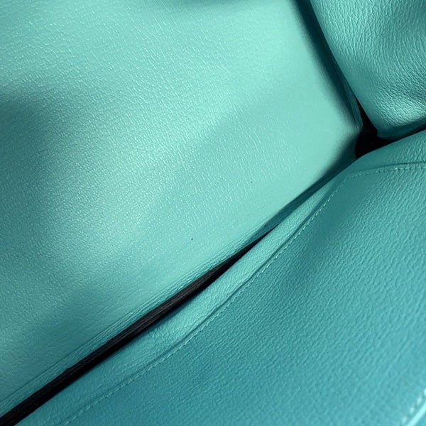 エルメス バーキン30 ブルーアトール/シルバー金具 トゴ T刻印 HERMES Birkin ハンドバッグ