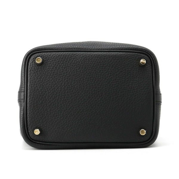 エルメス ハンドバッグ ピコタンロックPM ブラック/ゴールド金具 トリヨンクレマンス Z刻印 黒