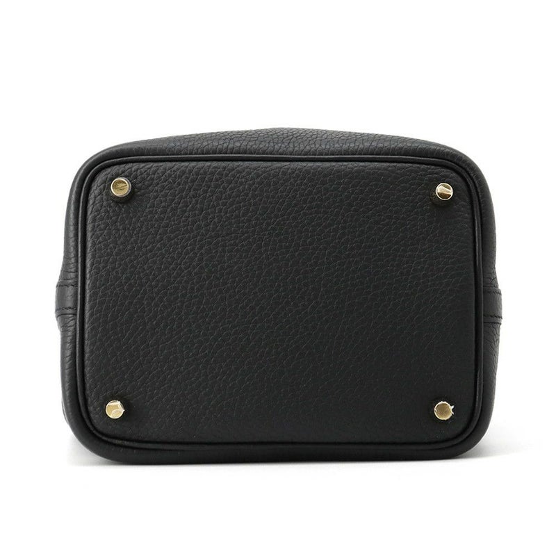 エルメス ハンドバッグ ピコタンロックPM ブラック/ゴールド金具 トリヨンクレマンス Z刻印 黒