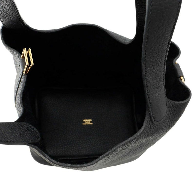 エルメス ハンドバッグ ピコタンロックPM ブラック/ゴールド金具 トリヨンクレマンス Z刻印 黒