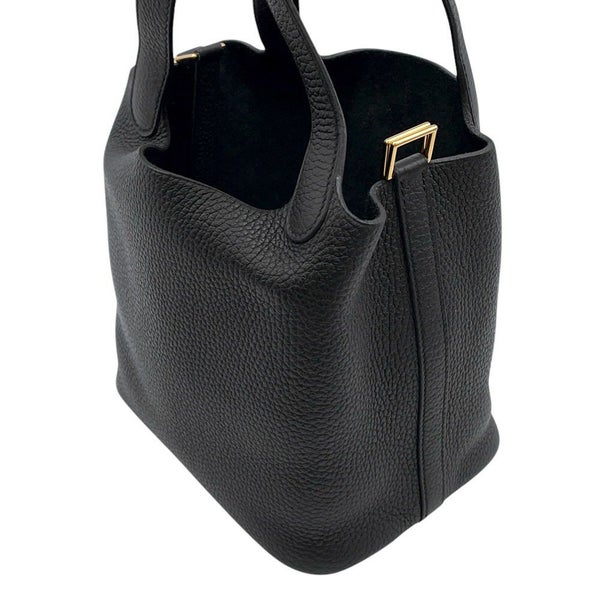 エルメス ハンドバッグ ピコタンロックPM ブラック/ゴールド金具 トリヨンクレマンス Z刻印 黒