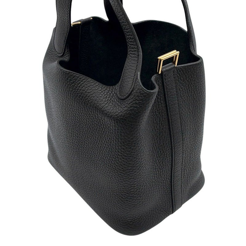 エルメス ハンドバッグ ピコタンロックPM ブラック/ゴールド金具 トリヨンクレマンス Z刻印 黒